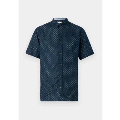 Afbeelding van TOM Tailor Printed Overhemd, Heren, Maat: Small, Navy