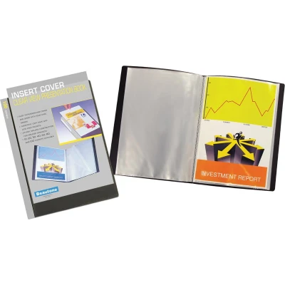 Afbeelding van Beautone Personaliseerbaar Showalbum, A4, 100 Tassen, Zwart Showalbum