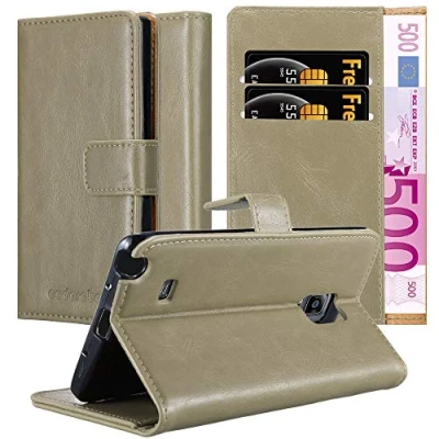 Afbeelding van Cadorabo Hoesje geschikt voor Samsung Galaxy NOTE EDGE in CAPPUCCINO BRUIN Beschermhoes met magnetische sluiting, standfunctie en kaartvakje Book Case Cover Etui