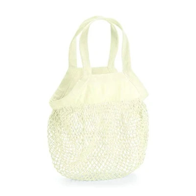 Afbeelding van Organic Cotton Mini Mesh Grocery Bag (Wit)