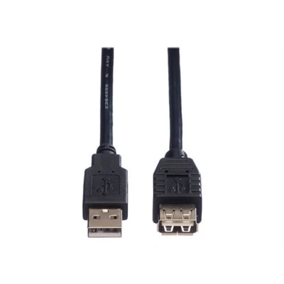 Image de Roline Rallonge de câble USB (M) pour (F) 2.0 1.8 m noir