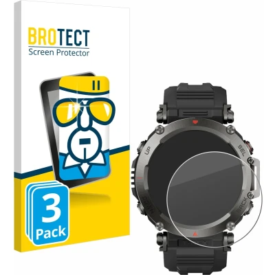 Afbeelding van BROTECT Glas Screenprotector voor Huami Amazfit T Rex Ultra Gehard Beschermglas 9H (3 Stuks)