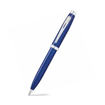 Afbeelding van Sheaffer 100 Glossy Blue Lacquer Balpen Kleur: Zwart De Vulpenwereld