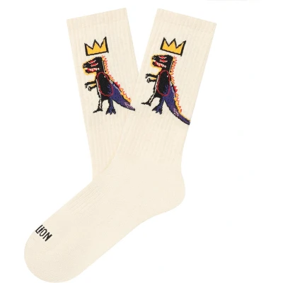 Afbeelding van Jimmy Lion athletic sokken basquiat pez dispenser beige (Basquiat) 36 40