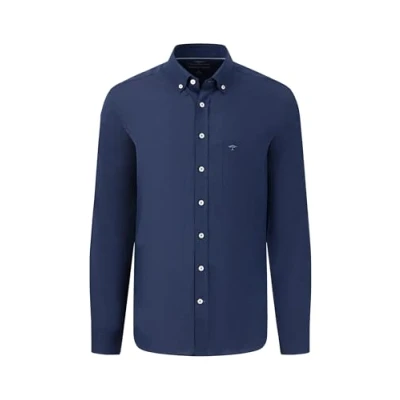 Afbeelding van Fynch Hatton Overhemd, Heren, Maat: Large, Navy