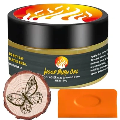 Afbeelding van 100 ml houtpasta, hittegeactiveerd, voor het verbranden van hout, maken magische kunst in enkele minuten, tekenen, knutselen, scorchmarkering, geschikt beginners