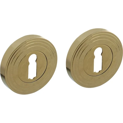 Afbeelding van Intersteel Rozet met sleutelgat ø55x10 mm messing titaan PVD