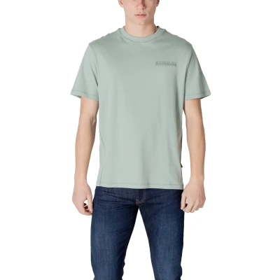 Afbeelding van Napapijri Vanni Tshirt print, Heren, Maat: Large, Green mil gx