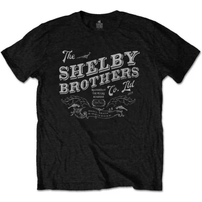 Afbeelding van Peaky Blinders The Shelby Brothers Heren T shirt 2XL Zwart