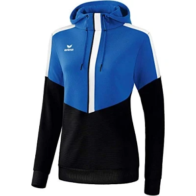 Afbeelding van Erima Squad sweatshirt met capuchon dames new royal/zwart/wit