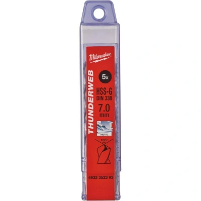 Afbeelding van MILWAUKEE 4932352393 THUNDERWEB HSS G metaalboor 7x109x69mm (5 st.)
