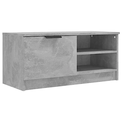 Afbeelding van vidaXL TV kast betongrijs 80 x 35 36,5 cm bewerkt hout