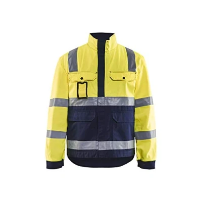 Afbeelding van Blåkläder 4023 1804 Jack Ongevoerd High Vis Geel/Marineblauw maat XL