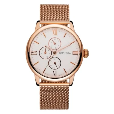 Afbeelding van Orphelia 122 9707 17 Horloge Staal Rosékleurig 43 mm