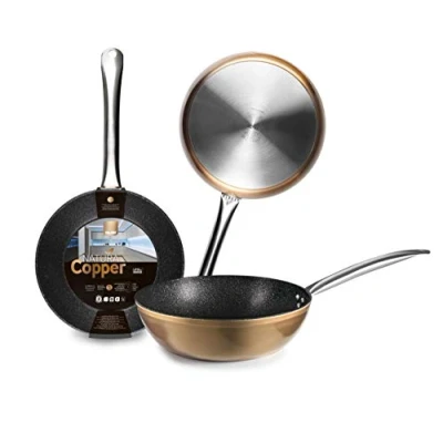 Afbeelding van Ibili Natura Copper Diepe Braadpan Ø 24 cm