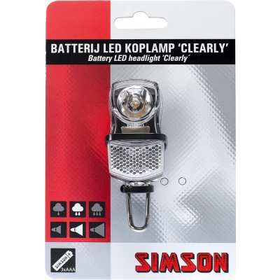 Afbeelding van Simson Batterij Voorvork LED Koplamp Clearly 7 LUX