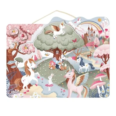 Afbeelding van Speedy Monkey Magnetische puzzel (eenhoorn) 48 stukjes 5+ 42x33x1cm