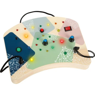 Afbeelding van Small Foot Houten LED Activiteitenbord met Licht en Schakelaars