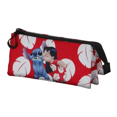 Afbeelding van Karactermania Lilo en Stitch Drievoudige Etui Kus Disney Rood