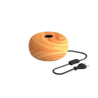 Afbeelding van Calex Tafellamp Rond Scandinavisch E27 Fitting FSC Hout Excl. Lichtbron