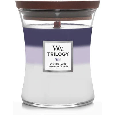 Afbeelding van WoodWick Geurkaars Medium Trilogy Evening Luxe 11 cm / ø 10