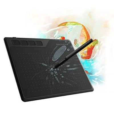 Afbeelding van GAOMON S620 8192 drukniveaus grafisch tablet met 4 express toetsen en batterijloze pen voor tekenen spelen, OSU, 16,5 x 10,2 cm