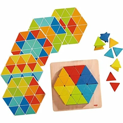 Afbeelding van HABA Legespiel Zauberdreiecke Puzzel voor kinderen, Maat: One Size, Multi coloured