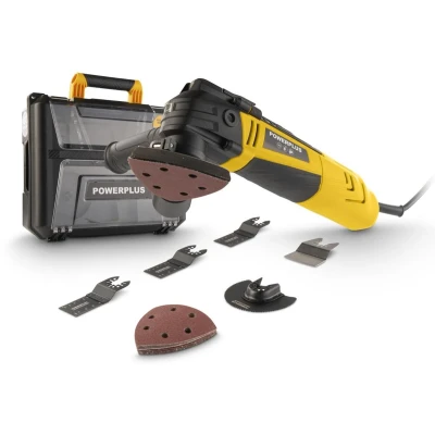 Afbeelding van Powerplus Yellow POWXBOX011 Geborsteld Oscillerende multitool 300W 16 acc.