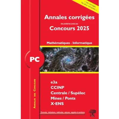 Afbeelding van ANNALES DES CONCOURS PC MATHEMATIQUES ET INFORMATIQUE