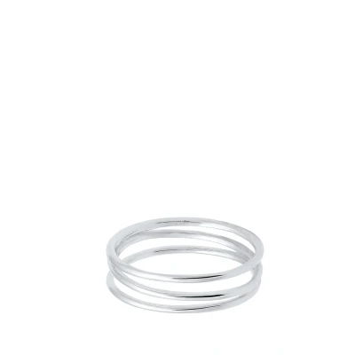 Afbeelding van Elli Wrapped Design Ring, Dames, Maat: 54, Silver