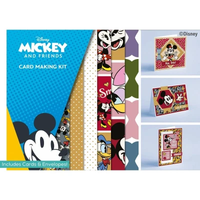 Afbeelding van Mickey and Minnie Mouse Card Making Kit Makes 15 Cards