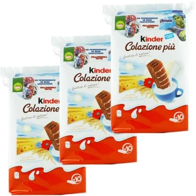 Afbeelding van 3 x Ferrero Kinder &quot;Colazione Piu&quot;, 10 29 g