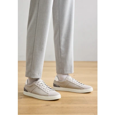 Afbeelding van Geox Serifos Sneakers laag, Heren, Maat: 41, Light grey Leer en textiel