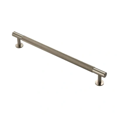 Afbeelding van Fingertip Designs Meubelgreep &quot;Knurled&quot; 224mm Satijn nikkel