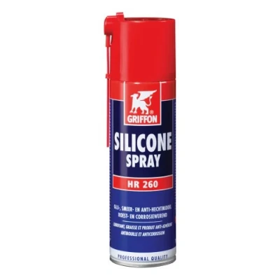Image de GRIFFON HR 260 Silicone Spray lubrifiant, lubrification et anti adhésif (300ml aérosol) 1233406