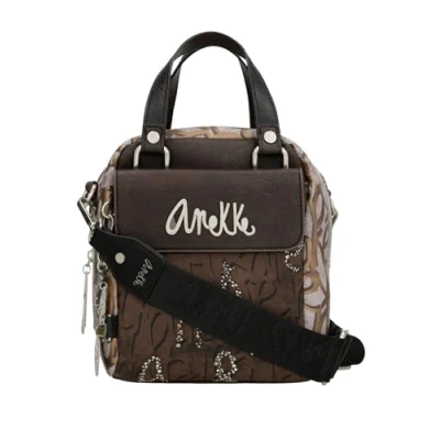 Afbeelding van Anekke Handtas Schoudertas Core Mantle 2 handle Crossbody Bag Brown Bruine