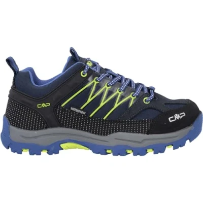 Afbeelding van CMP KIDS Rigel Trekking SHOE WP Unisex Outdoorschoenen voor kinderen, Maat: 39, Blue/electric Leer en textiel
