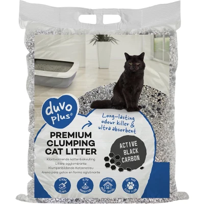 Afbeelding van Duvoplus Kattenbakvulling Kat Premium Active Black Carbon 12kg 1st