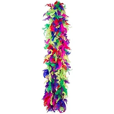 Afbeelding van Boland Boa 50 g Party veelkleurig Multi Volwassenen Unisex Showgirl Glitter and Glamour