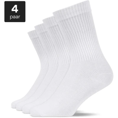 Afbeelding van Snocks 4 PACK Sokken, Maat: 35 38, Weiß