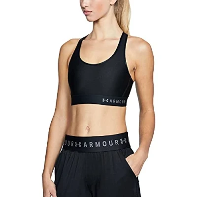 Afbeelding van Under Armour middelhoge sportbeha voor dames, zwart
