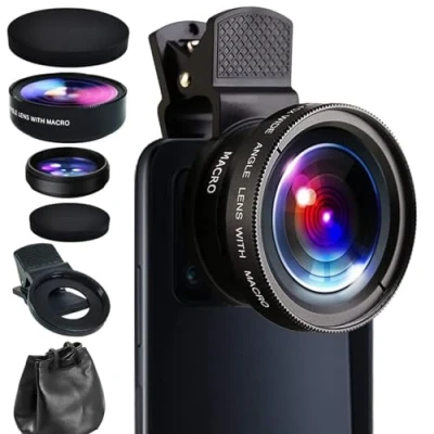 Afbeelding van 2 in 1 Mobiele Telefoon Camera Lens Kit, 37 mm Filter Clip Verstelbare Neutrale Dichtheid met Clip, voor iPhone Samsung HTC Smart Phone