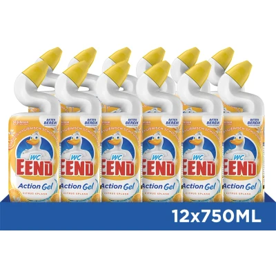 Afbeelding van WC Eend Action Gel Citrus Splash Toiletreiniger 12 x 750 ml