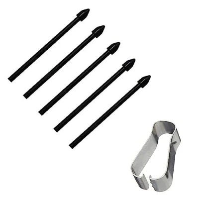 Afbeelding van Vervangende punten voor Samsung Galaxy Tab S8 / S8+ Plus/Tab Ultra/Tab S7 S7+ Plus FE S6 5G Lite touchscreen stylus S Pen Tips + gereedschap, 5 stuks, zwart.