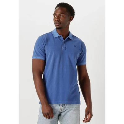 Afbeelding van G STAR Dunda Overdyed Poloshirt, Heren, Maat: Medium, Pilot gd