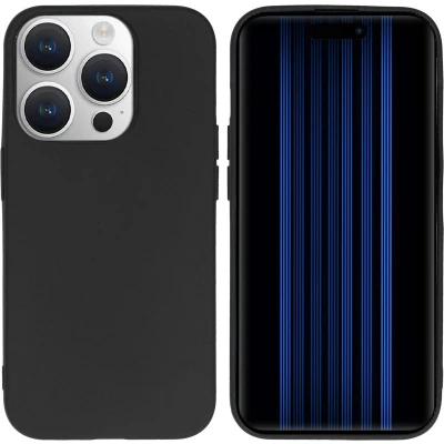 Afbeelding van iMoshion Hoesje Geschikt voor iPhone 15 Pro Siliconen Color Backcover Zwart