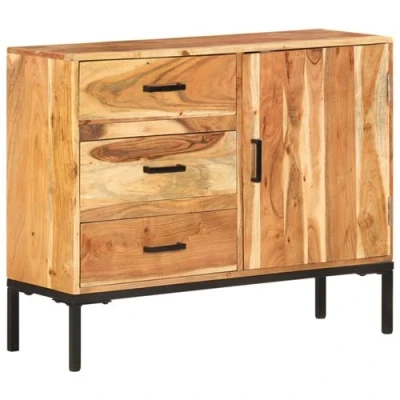 Afbeelding van Dressoir 88x30x73 cm massief acaciahout