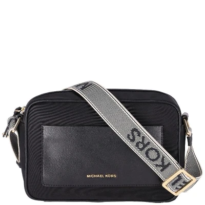 Afbeelding van Michael Kors JET SET Charm Xbody Schoudertas, Dames, Maat: One Size, Black/optic white