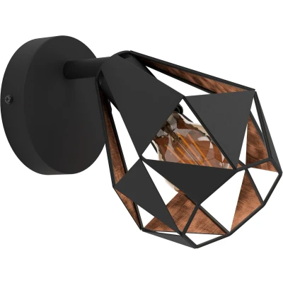 Afbeelding van EGLO Carlton 7 Spot E27 Ø 16 cm Zwart/Koper Staal