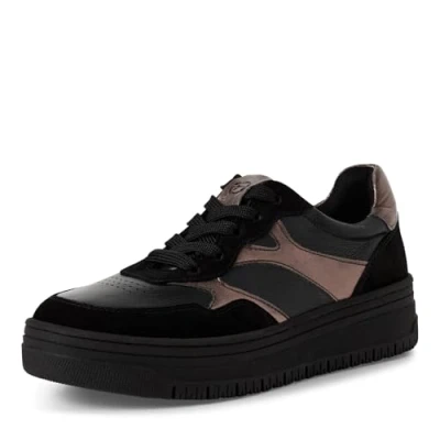 Afbeelding van Tamaris Baskets basses pour femme Noir Taille 41 EU, Noir/comb, EU